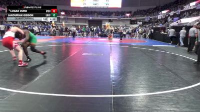 5A 215 lbs Quarterfinal - Logan Duke, A P Brewer High School vs Jakourian Gibson, Leflore Magnet High School