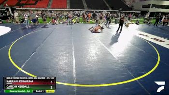 95-105 lbs Quarterfinal - Caitlyn Kendall, Oregon vs Kaiulani Kekahuna, Hawaii