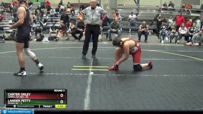 150 lbs Round 3 (4 Team) - Landen Fetty, Romeo WC vs Carter Oxley, Lowell WC Red