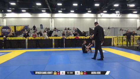 Akira Kibe vs Spencer Daniel Hewitt 2024 World IBJJF Jiu-Jitsu No-Gi Championship