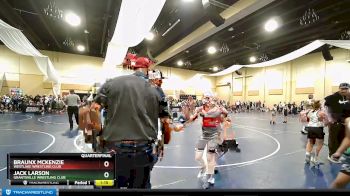 98+ Quarterfinal - Jack Larson, Grantsville Wrestling Club vs Braunx McKenzie, Westlake Wrestling Club