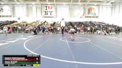 116 lbs Champ. Round 3 - Marco Provenzano, Fairport Jr. Red Raiders Wrestling vs Noah Bloom, Club Not Listed