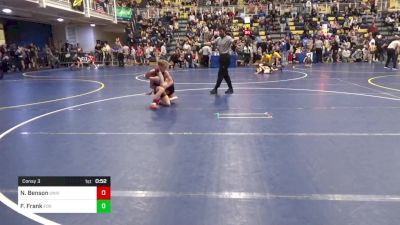 90 lbs Consy 3 - Noah Benson, University Hawks WC vs Finnegan Frank, Fox Chapel