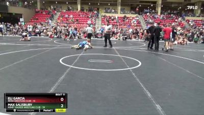 90 lbs Round 4 (6 Team) - Max Salisbury, Honey Badger Wrestling Club vs Eli Garcia, Ridge Wrestling Club