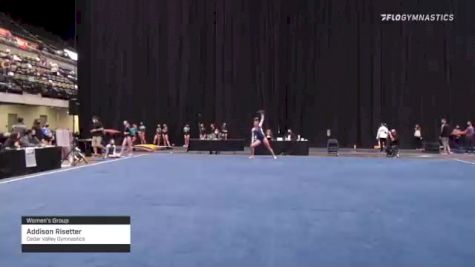 Addison Risetter - Women's Group, Cedar Valley Gymnastics - 2021 Women's Xcel Region 4 Championships