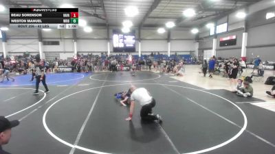 62 lbs Round Of 16 - Beau Sorenson, Ravage WC vs Weston Manuel, Wrightwood Wrestling Club