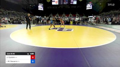 100 lbs Cons 16 #2 - Jordan Epstein, GA vs Mia Navarro, CA