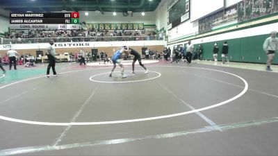 132 lbs Cons. Round 3 - James Alcantar, Fillmore vs Izeyah Martinez, Citrus Valley