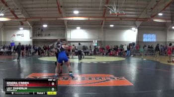 145 lbs Champ. Round 2 - Kendra O`Brien, Cumberland Valley Hs vs Lily Zimmerlin, BROOKVILLE