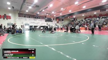 120 lbs Cons. Round 7 - Lauren Aguilar, Burlingame vs Taryn Pak, Castro Valley