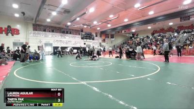 120 lbs Cons. Round 7 - Lauren Aguilar, Burlingame vs Taryn Pak, Castro Valley