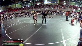 126 lbs Quarterfinal - Victoria Powers, Nebraska Wrestling Academy vs Ryllee Talkington, Rocket Wrestling Club / RWC