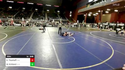 90 lbs Consi Of 8 #2 - Hudson Thonhoff, Pinedale Pummplers vs Weston Kirkland, Glasgow WC