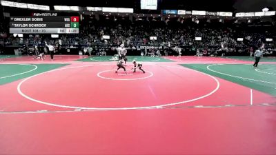 70 lbs Champ. Round 1 - Drexler Dobie, WKA2 vs Taylor Schrock, ARC3