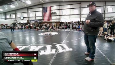 49 lbs Cons. Round 3 - Kamber Bongolan, Iron County Wrestling Academy vs Zenith Burton, Wasatch Wrestling Club