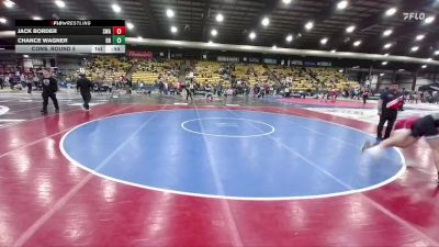 132 lbs Cons. Round 5 - Chance Wagner, Badlands Brawlers vs Jack Border, Siouxland Wrestling Academy
