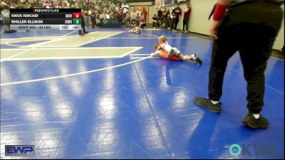 46 lbs Quarterfinal - Knox Kincaid, Grover Rains Wrestling Club vs Rhiller Ellison, El Reno Wrestling Club