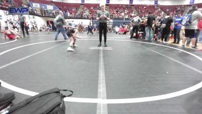 55 lbs Quarterfinal - Stryker Pruitt, Tecumseh Youth Wrestling vs Emmett Alvarado, Comanche Takedown Club