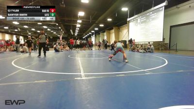 70 lbs Consi Of 8 #2 - CJ Tyler, Black Fox Wrestling Club vs Sawyer Smith, Little Axe Takedown Club