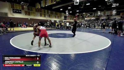 113 lbs Cons. Round 4 - Ken Fernandez, Folsom vs Jeremiah Castillo, West Valley