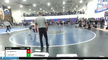 145 lbs Cons. Round 1 - Wrendon Osborne, American Falls vs Charles Bennett, Priest River