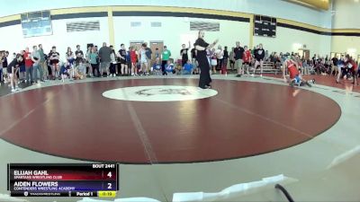 144 lbs Cons. Round 3 - Elijah Gahl, Spartans Wrestling Club vs Aiden Flowers, Contenders Wrestling Academy