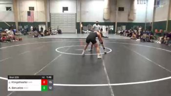 160 lbs Semifinal - Josh Klingelhoefer, Amherst High School vs Alex Banuelos, Minden