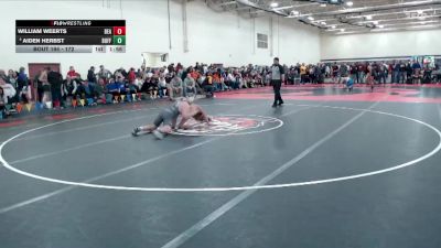 172 lbs Champ. Round 2 - William Weerts, Blue Earth Area vs Aiden Herbst, Buffalo