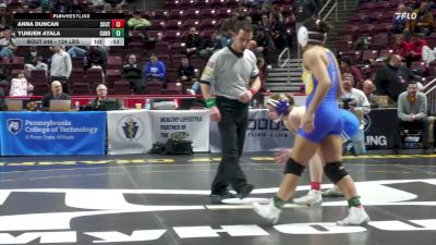 124 lbs 5th Place - Anna Duncan, South Park-G vs Yunuen Ayala, Canon-McMillan-G