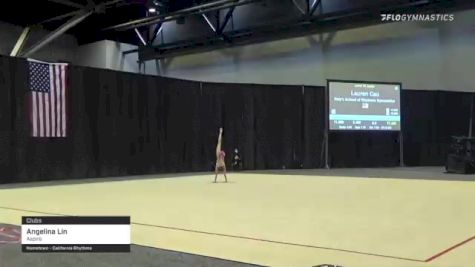 Angelina Lin - Clubs, Aspire - 2021 USA Gymnastics Championships