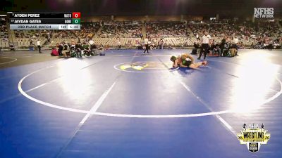 B3A-165 lbs 3rd Place Match - Ayden Perez, Watonga vs Jaydan Gates, Gore