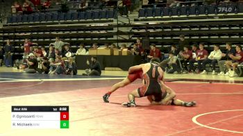 157 lbs 5th Place - Paul Ognissanti, Univ Of Pennsylvania vs Ryan Michaels, Edinboro