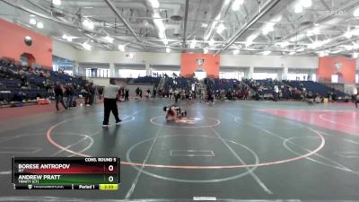 157 lbs Cons. Round 5 - Borese Antropov, RIT vs Andrew Pratt, Trinity (CT)