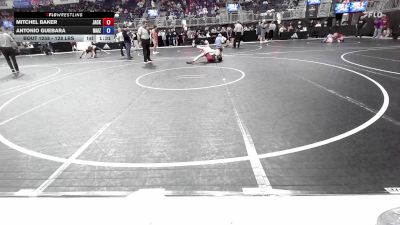 128 lbs Quarterfinal - Mitchel Baker, Jackson Wrestling Club vs Antonio Guebara, Maize