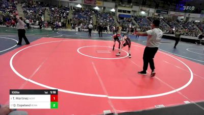 100 lbs Round Of 16 - Trent Martinez, Northglenn vs Quint Copeland, Bennett Wrestling Club