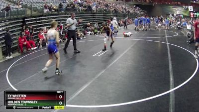 95 lbs Round 5 (6 Team) - Ty Whitten, Indiana Gold vs Holden Townsley, Nebraska Blue