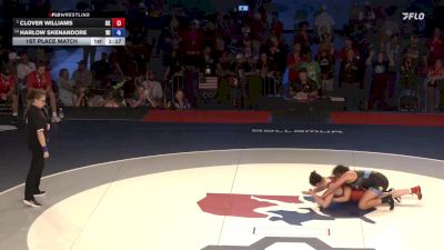 140 lbs 1st Place Match - Clover Williams, OK vs Harlow Skenandore, WI