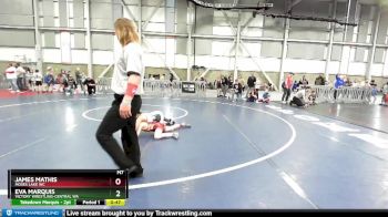 70-72 lbs Round 1 - Eva Marquis, Victory Wrestling-Central WA vs James Mathis, Moses Lake WC