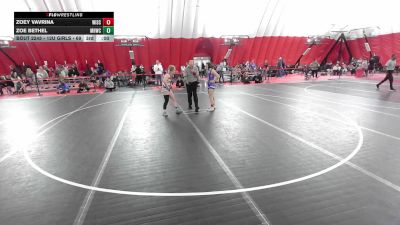 16U Girls - 130 lbs 3rd Place Match - Megan Ramsay, Wisconsin vs Olivia Kaczrowski, Wisconsin