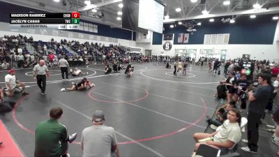 115 lbs Quarterfinal - Madison Ramirez, Chaparral High School Wrestlin vs Jacelyn Casas, Threshold Wrestling Club