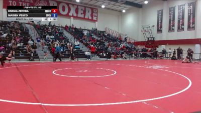 160 lbs Champ. Round 2 - Ksenia Zepeda, Southwestern Oregon CC vs Maisen Vesco, Simpson University (CA)