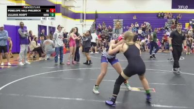 132 lbs Round 2 - Penelope Hall-Philbrick, White Knoll vs Lilliava Hoeft, Mighty Warriors Wrestling Acad