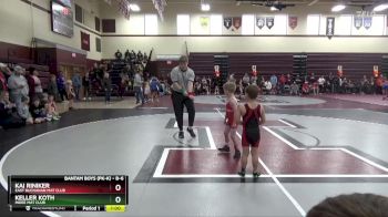 B-6 lbs Round 1 - Kai Riniker, East Buchanan Mat Club vs Keller Koth, Indee Mat Club