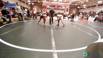 76 lbs Consi Of 8 #2 - Hudson Smith, Salina Wrestling Club vs Yaretzi Rojas, Team Tulsa Wrestling Club