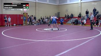 190 lbs Day 1 (round 4) - Cameron Howard, Gowanda vs Lukas Boyd, Pioneer