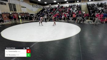 150 lbs Quarterfinal - Luciano Tumminello, Ridgefield vs Damian Rousseau, Staples