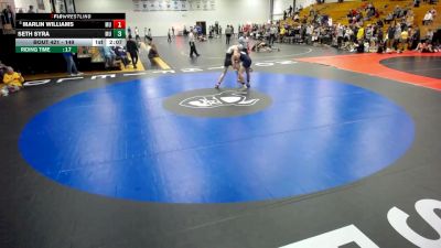 149 lbs 5th Place Match - Seth Syra, Marian vs Marlin Williams, Marian