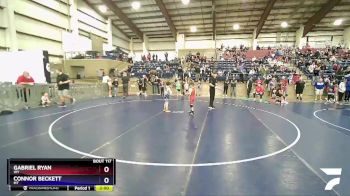 53 lbs Quarterfinal - Gabriel Ryan, WY vs Connor Beckett, MT