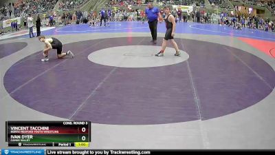 149 lbs Cons. Round 3 - Vincent Tacchini, North Medford Youth Wrestling vs Ivan Dyer, Camas Valley