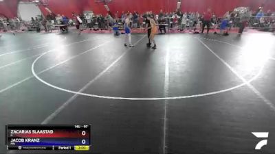 97 lbs Champ. Round 1 - Zacarias Slaastad, IL vs Jacob Kranz, MN